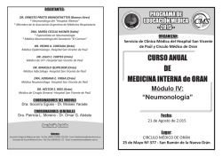 Módulo IV - Neumonología - 21 de Agosto