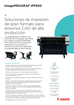 • Soluciones de impresión de gran formato para entornos CAD de