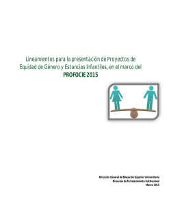 profocie 2015 - Secretaría de Educación Pública