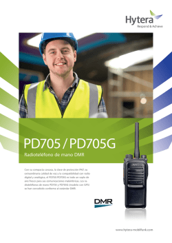 Hytera PD705 / PD705G - Radioteléfono de mano DMR