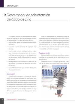 Descargador de sobretensión de óxido de zinc