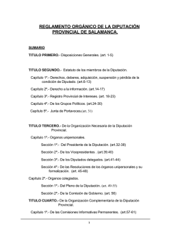 reglamento orgánico de la diputación provincial de salamanca.