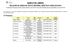 BANCO DE LIBROS - Colexio Apostol Santiago