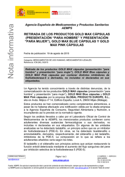 Agencia Española de Medicamentos y Productos Sanitarios AEMPS