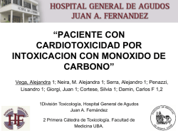 Cardiotoxicidad por Monóxido de carbono