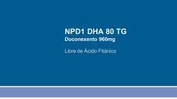 NPD1 DHA 80 TG - GSB · Distribuciones