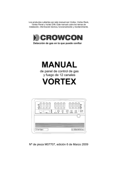 Vortex Manual, main part - Crowcon Detection Instruments