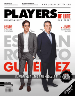PLAYERS OF LIFE JUNIO 2015