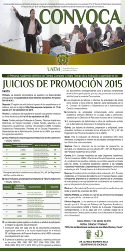 JUICIOS DE PROMOCIÓN 2015 - dep uaemex