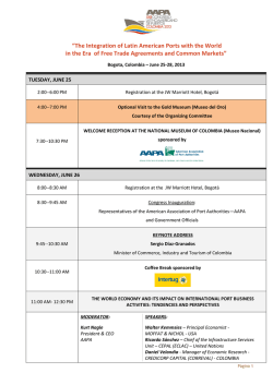 Agenda - PDF Format - AAPA Colombia 2013