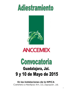 Conv. Adiestramiento ANCCEMEX Guad. mayo 2015