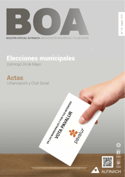 Elecciones municipales Actas