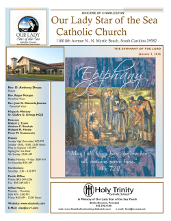 Church Bulletin for January 3, 2016