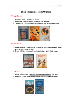 Libros relacionados con la Mitología