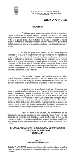 Ordenanza Nº 1416/04 – Cartelería.