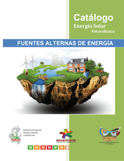 Catálogo Energía Fotovoltaica