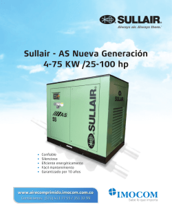 Sullair - AS Nueva Generación 4-75 KW /25-100 hp