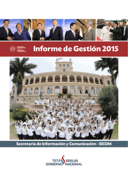 Informe de Gestión 2015