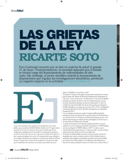 Portafolio Salud (Diario Financiero), junio 2015