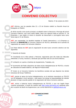 Comunicado Telyco "Convenio Colectivo" (27-10-15)