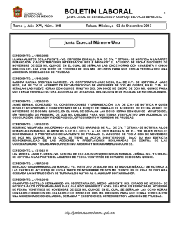 Bol02diciembre - Junta Local de Conciliación y Arbitraje del Valle