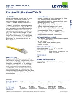 Patch Cord SlimLine Atlas-X1TM Cat 6A