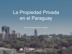 La Propiedad Privada en el Paraguay - CROWN
