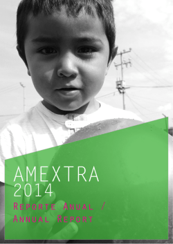 Informe anual 2014 - Asociación Mexicana de Transformación Rural