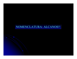 NOMENCLATURA: ALCANOS!!