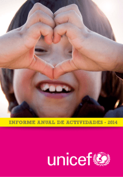 Informe AnuAl de ActIvIdAdes • 2014