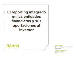 Presentación de Bankia