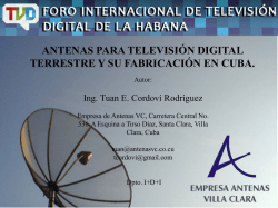 antenas para televisión digital terrestre y su fabricación