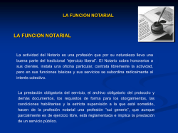 la funcion notarial - Notarios de Bolivia