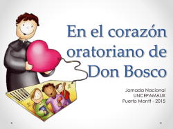 En el corazón oratoriano de Don Bosco