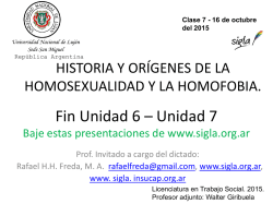Diapositiva 1 - Sigla - Sociedad de Integración Gay Lésbica Argentina