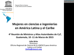 Mujeres en ciencias e ingenierías en América Latina y el Caribe