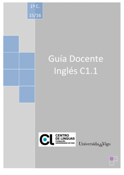 Guía Docente Inglés C1.1