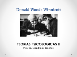 D. Winnicott - TEORIAS PSICOLOGICAS II
