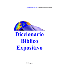 Diccionario Bíblico Expositivo