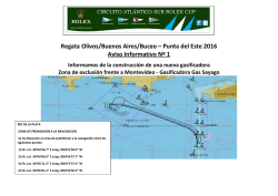 Punta del Este 2016 Aviso Informativo Nº 1