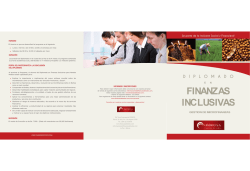 diplomado finanzas inclusivas