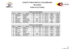 comite paralimpico colombiano records para-atletismo