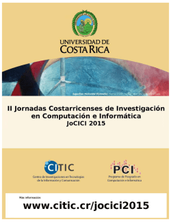 Descargar memorias - CITIC - Universidad de Costa Rica