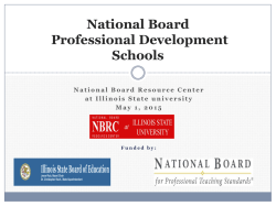 National Board Professional Development Schools