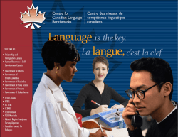 - Centre for Canadian Language Benchmark
