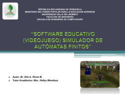 Software Educativo (Videojuego), Simulador de Autómatas Finitos