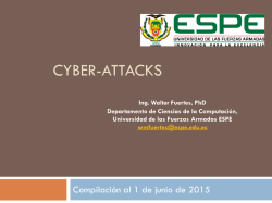 Cyber-attacks-Presentación Dr Fuertes - DESD-ESPE