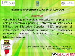 platica renovacion - Instituto Tecnologico Superior de Acayucan