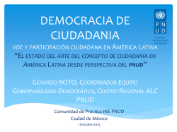 ciudadanía política voz y participación ciudadana en América Latina