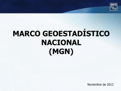 Marco Geoestadístico Nacional
